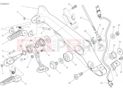DUCATI 2020 Scrambler Icon Dark FOOTRESTS, RIGHT