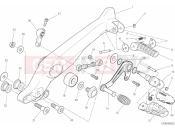 DUCATI 2020 Scrambler 1100 Pro FOOTRESTS, LEFT [MOD:SCR11DRK]