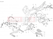 DUCATI 2021 Diavel 1260 Lamborghini FOOTRESTS, LEFT [MOD:DVLAMBO]