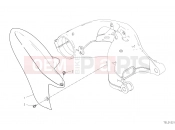DUCATI 2021 Hypermotard 950 SP REAR MUDGUARD [MOD:HYM950SP]