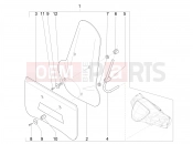 PIAGGIO Liberty 125 Poste Windshield - Glass
