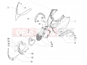 PIAGGIO MP3 500 MAXI Sport ABS Front shield