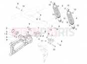 PIAGGIO MP3 500 MAXI Sport ABS Rear suspension - Shock absorber/s