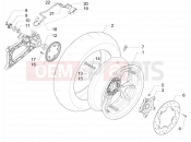 PIAGGIO MP3 500 MAXI Sport ABS Rear wheel