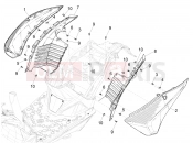 PIAGGIO Piaggio 1 Moped Side cover - Spoiler