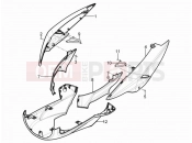 Side cover - Spoiler - Piaggio Typhoon 125 4T 2V 2019