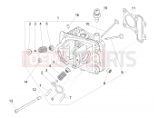 PIAGGIO Zip 50 4T Cylinder head unit - Valve