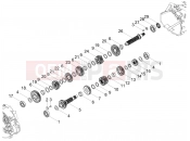 MOTOGUZZI V85 TT Gear box - Gear assembly