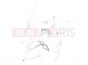 MOTOGUZZI V9 Bobber 850 Front mudguard-Pillar