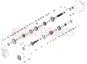 MOTOGUZZI V9 Bobber 850 Gear box - Gear assembly