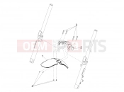 Front mudguard-Pillar - Motoguzzi V9 Bobber 850 2022