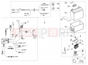 Rear electrical system - Motoguzzi V9 Bobber 850 2022