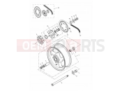 Rear Wheel/Final Drive - Triumph DAYTONA 600 & 650 2005