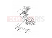 Triumph 1992 TRIDENT Rear Brake Caliper & Disc