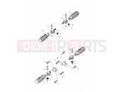Triumph 1999 THUNDERBIRD SPORT Footrests & Mountings