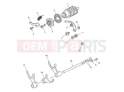 Triumph 2012 SPEED TRIPLE 461332 > 735437 Gear Selector Drum 563846