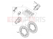 TRIUMPH SPEED TRIPLE 461332 > 735437 Front Brake Caliper & Discs