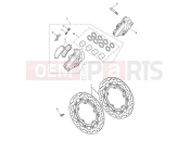 Front Brake Caliper & Discs - Triumph SPEED TRIPLE R > 735336 2015