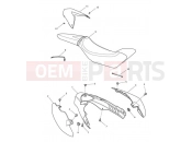 Triumph 2012 SPEED TRIPLE R > 735336 Rear Bodywork & Seat