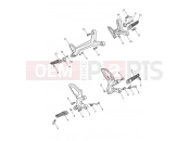 TRIUMPH TRIDENT 660 Footrests & Mountings