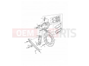 TRIUMPH ADVENTURER Rear Brake Caliper & Disc