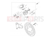 Rear Brake Caliper & Disc - Triumph BONNEVILLE T100 EFI 2012