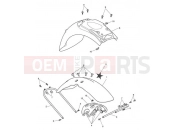 Mudguards - Triumph BONNEVILLE T100 EFI 2012