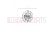 TRIUMPH BONNEVILLE T100 Clutch Badge, Ribbed, Chrome