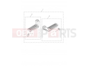 Triumph 2019 BONNEVILLE T100 Front Footrest, Pair