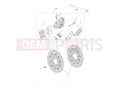 Front Brake Caliper & Disc - Triumph Tiger 800 > 674841 TIGER 800 2013