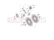 Front Brake Caliper & Disc - Triumph TIGER 800 XRT 855532 > 2019
