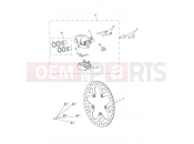 Triumph 2013 TROPHY 1215 SE Rear Brake Caliper & Disc