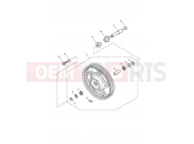 Triumph 2012 SPEEDMASTER EFI Front Wheel 469050
