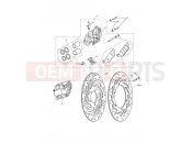 Triumph 2012 SPEEDMASTER EFI Front Brake Caliper & Disc