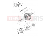 Triumph 2013 SPEEDMASTER EFI Rear Wheel 469051