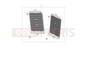 TRIUMPH TIGER 900 GT Aluminium Radiator Guard, Silver