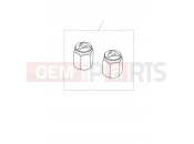 TRIUMPH TIGER 1200 XCX Valve Cap Kit, Bubble Badge, Chrome