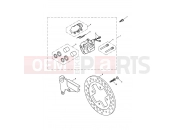 TRIUMPH SCRAMBLER CARB Rear Brake Caliper & Disc