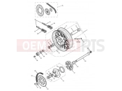Triumph 2007 SCRAMBLER EFI Rear Wheel & Final Drive