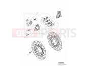Triumph 2002 TT600 Front Brake Caliper & Discs