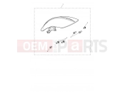 Short, Front Mudguard Kit, Black - Triumph BONNEVILLE BOBBER 2021