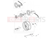 Triumph 2013 STREET TRIPLE 560477 > Rear Wheel & Final Drive