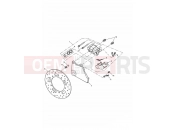Triumph 2002 AMERICA CARBS Rear Brake Caliper & Disc