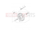 Triumph 2005 AMERICA CARBS Front Wheel 281466-F2
