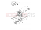 Rear Wheel - Triumph TIGER 885i 71699 > 124105 2000