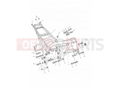 Main Frame & Fittings - Triumph TIGER 885i 71699 > 124105 2000