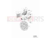 Front Brake Caliper & Discs - Triumph TIGER 885i 71699 > 124105 2000
