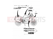Decals - Triumph DAYTONA 595 / 955i 2001