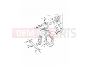 Triumph 2000 LEGEND TT Rear Brake Disc & Caliper