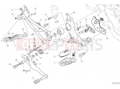 DUCATI 2022 Hypermotard 950 FOOTRESTS, RIGHT